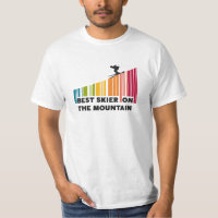 Design de Código de Barras legal Melhor Esquiador 