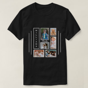 Camiseta Design de Colagem de Fotos Personalizada