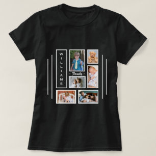Camiseta Design de Colagem Personalizada de Fotos Mulheres