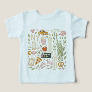 Camiseta design de colagem retrô ny