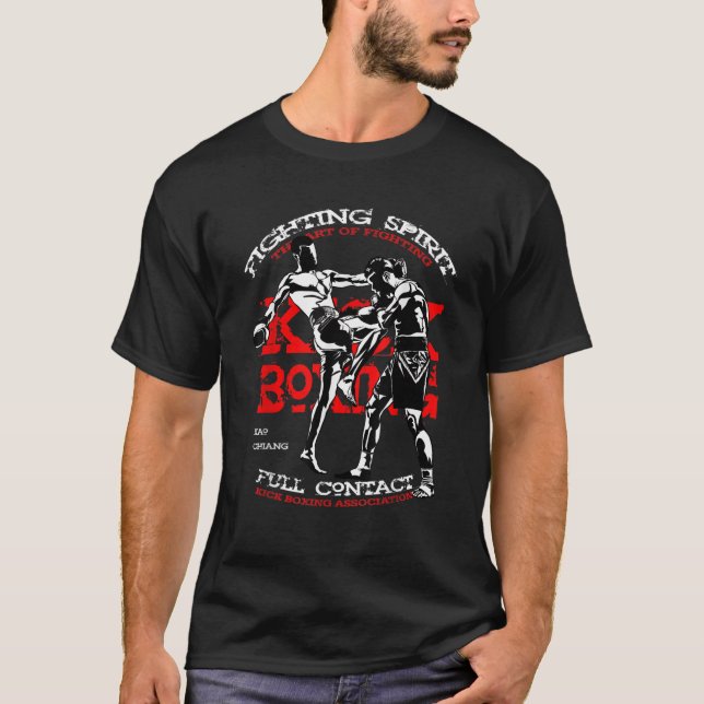 Camiseta Design De Combinação De Kickboxer Para Ventiladore (Frente)
