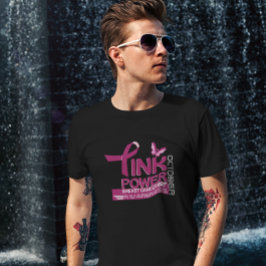 Camiseta Design de Consciência do Cancer de Power-Breast ro