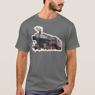 Camiseta Design de contraste da locomotiva para as locomoti