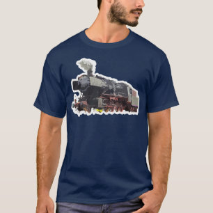 Camiseta Design de contraste da locomotiva para locomotivas
