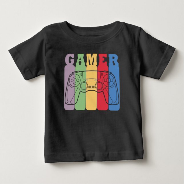 Camiseta Design de Controle de Jogo Retro (Frente)