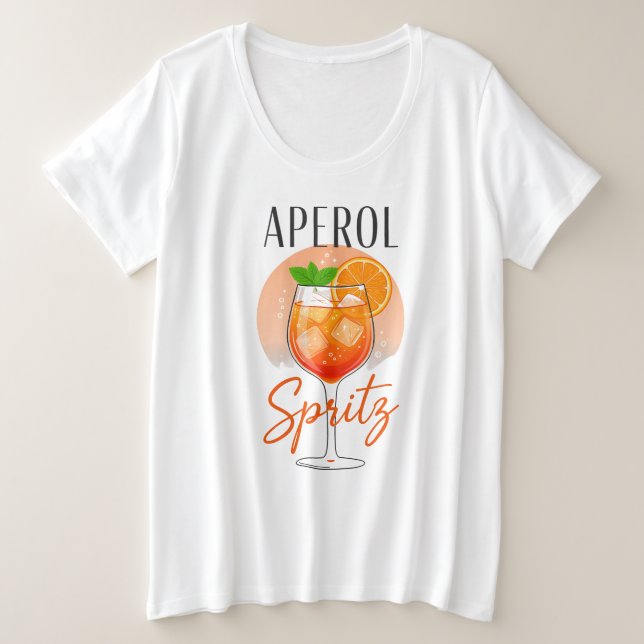 Camiseta Design de Coquetel Aperol Spritz (Frente do Design)