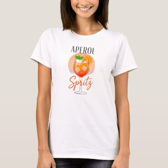 Camiseta Design de Coquetel Aperol Spritz (Frente)