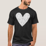Camiseta Design de cor do coração<br><div class="desc">Divirta-se colorindo este belo design do coração</div>