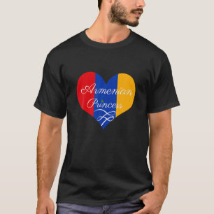Camiseta Design de Coração da Princesa Armena
