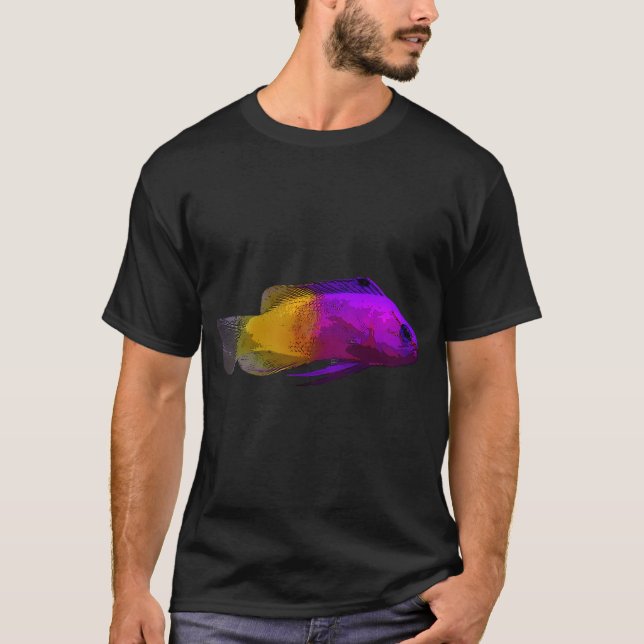 Camiseta Design de Cores de Gramma Real (Frente)