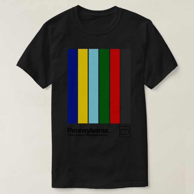 Camiseta Design de Cores Estéticas com Sinalizador Original (Frente do Design)