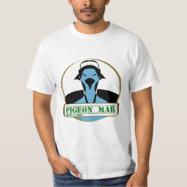 Camiseta design de correio de pomba para homens e