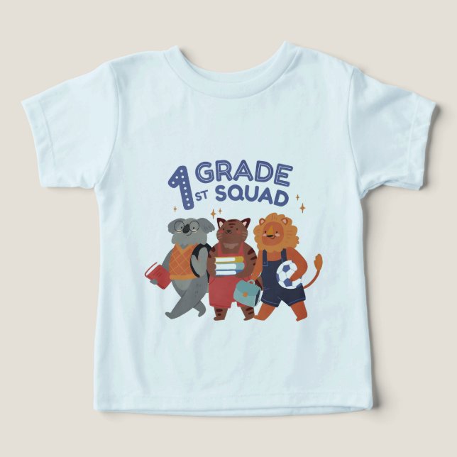 Camiseta design de Corte Quadrado da Classe 1rua (Design frontal)