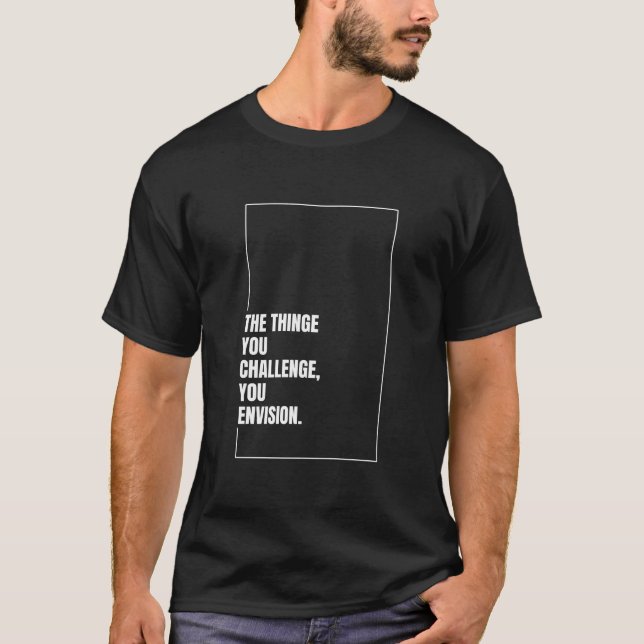 Camiseta Design de Cotação Motivacional (Frente)