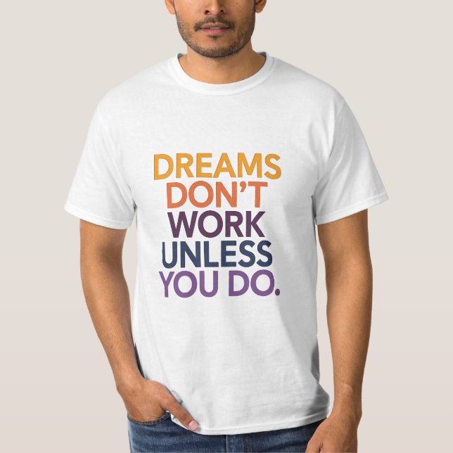 Camiseta Design de Cotação Motivacional (Frente)