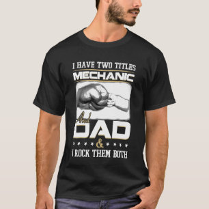 Camiseta Design de Cotação T Mecânica Do pai Para Homens 1