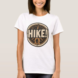 Camiseta Design de Crachá Compass e Hiker