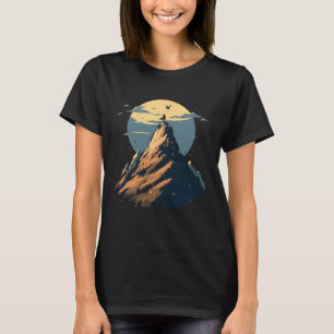 Camiseta Design de Cume de Montanhista - Escalada e Caminha