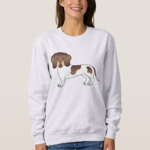 Camiseta Design de Dachshund de Cabelo Curto com Chocolate
