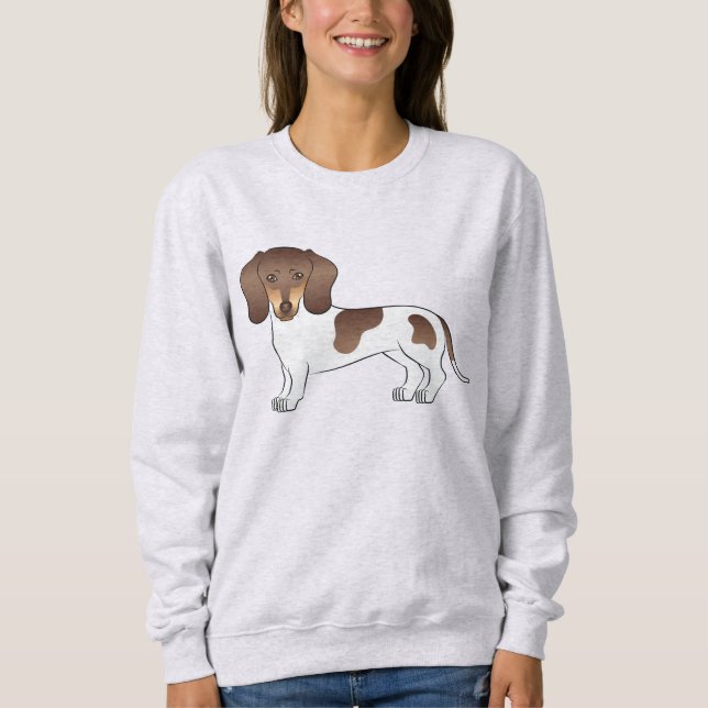 Camiseta Design de Dachshund de pelo curto Chocolate e Tan  (Frente)