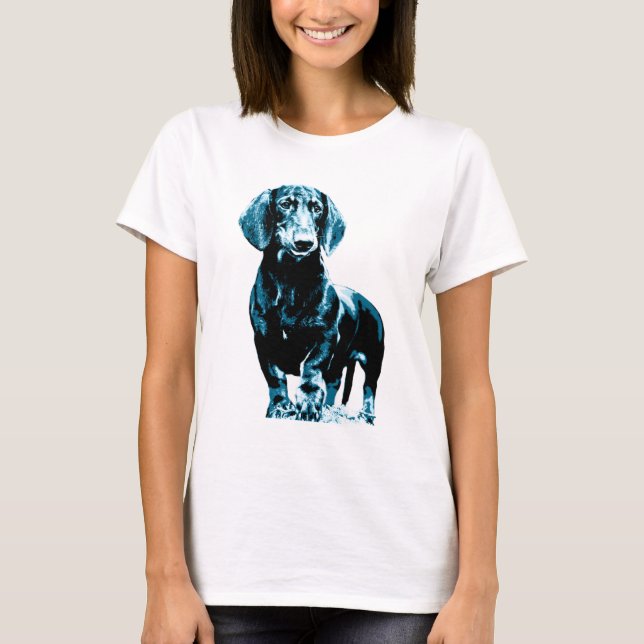 Camiseta Design de dachshund moderno (Frente)