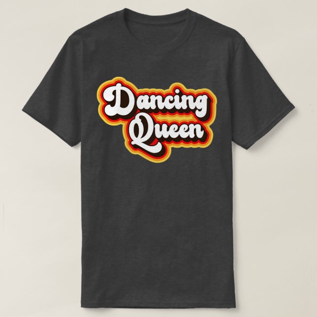 Camiseta Design de dança retrô 70s (Frente do Design)