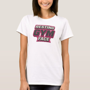 Camiseta Design de declaração de FACE DE GINÁSIO DESCANSAND
