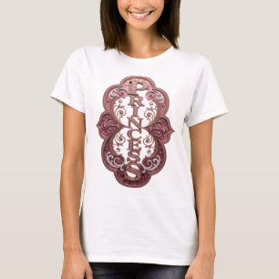 Camiseta Design de declaração PRINCESA Dourado Divertido