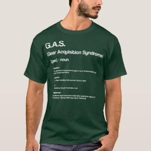 Camiseta Design de Definição de GAS Engraçado para Atores d