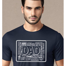 Camiseta Design de definição de pai