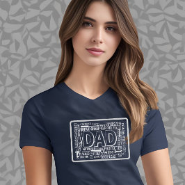 Camiseta Design de definição de pai