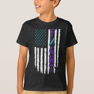 Camiseta Design de Depressão Suicida para Prevenção e Aware