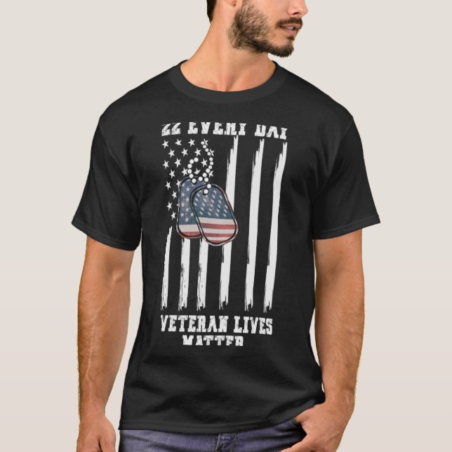Camiseta Design de Desempenho de Conscientização de Veteran (Frente)