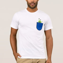 Camiseta Design de desenho animado de alienígena fofo no bo