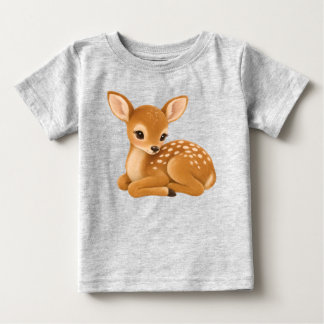 Camiseta Design de desenho animado de cervo bebê Adorável a