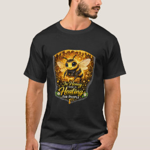 Camiseta Design de desenho animado de cura de mel de abelha