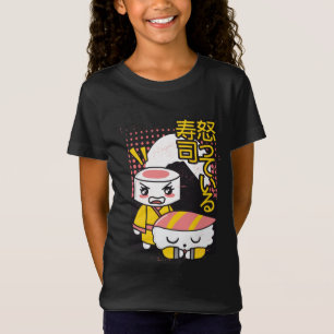Camiseta Design de desenho animado de lutadores de karatê d