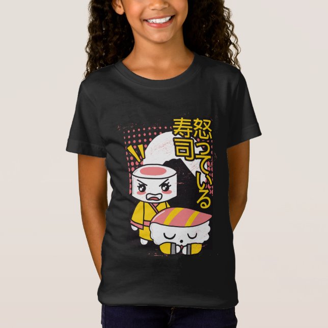 Camiseta Design de desenho animado de lutadores de karatê d (Frente)