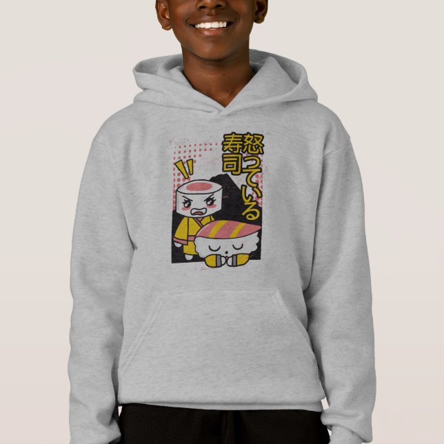 Camiseta Design de desenho animado de lutadores de karatê d (Frente)