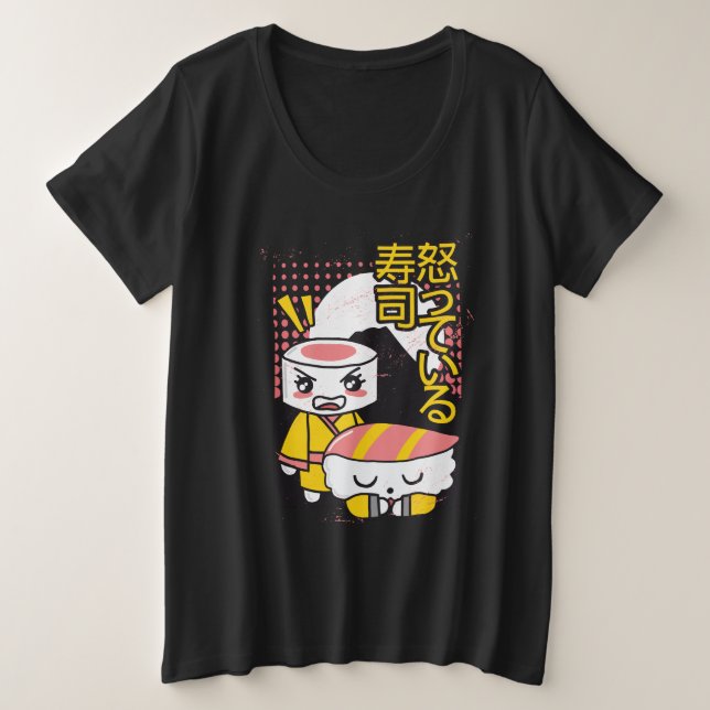 Camiseta Design de desenho animado de lutadores de karatê d (Frente do Design)