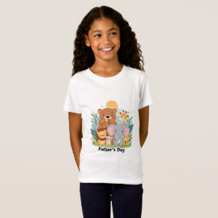 Camiseta Design de desenho animado de safári do Dia dos Pai