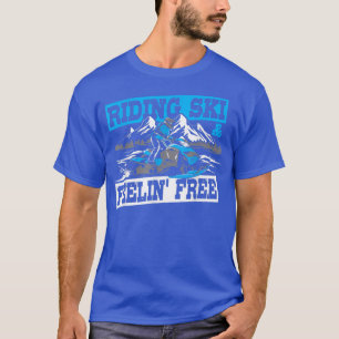 Camiseta Design de deslizamento de neve para um Snowmobiler