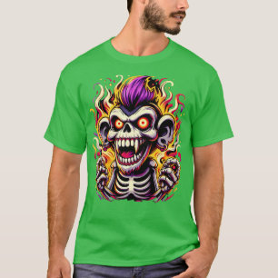 Camiseta Design de Dia das Bruxas de Macacos Cheeky Bonitos