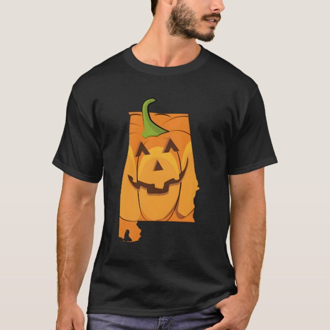 Camiseta Design de Dia das Bruxas do Alabama (Frente)