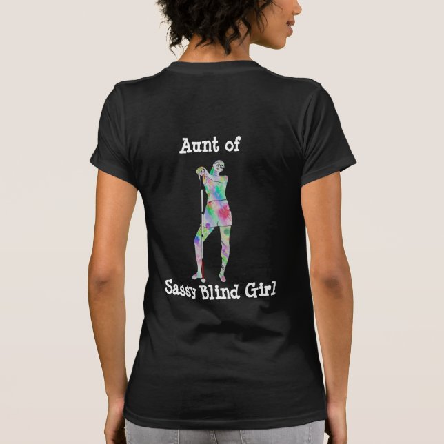 Camiseta Design de dia de segurança branco para membros da  (Verso)