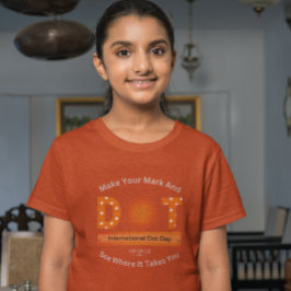 Camiseta Design de Dia Internacional do Ponto