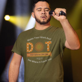 Camiseta Design de Dia Internacional do Ponto