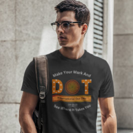 Camiseta Design de Dia Internacional do Ponto