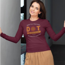 Camiseta Design de Dia Internacional do Ponto