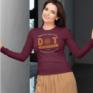 Camiseta Design de Dia Internacional do Ponto